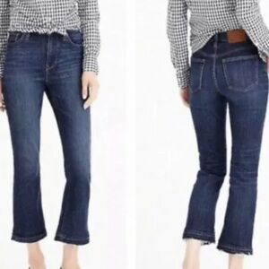 J. CREW Size: 28 Billie Demi Boot Crop Blue Jeans